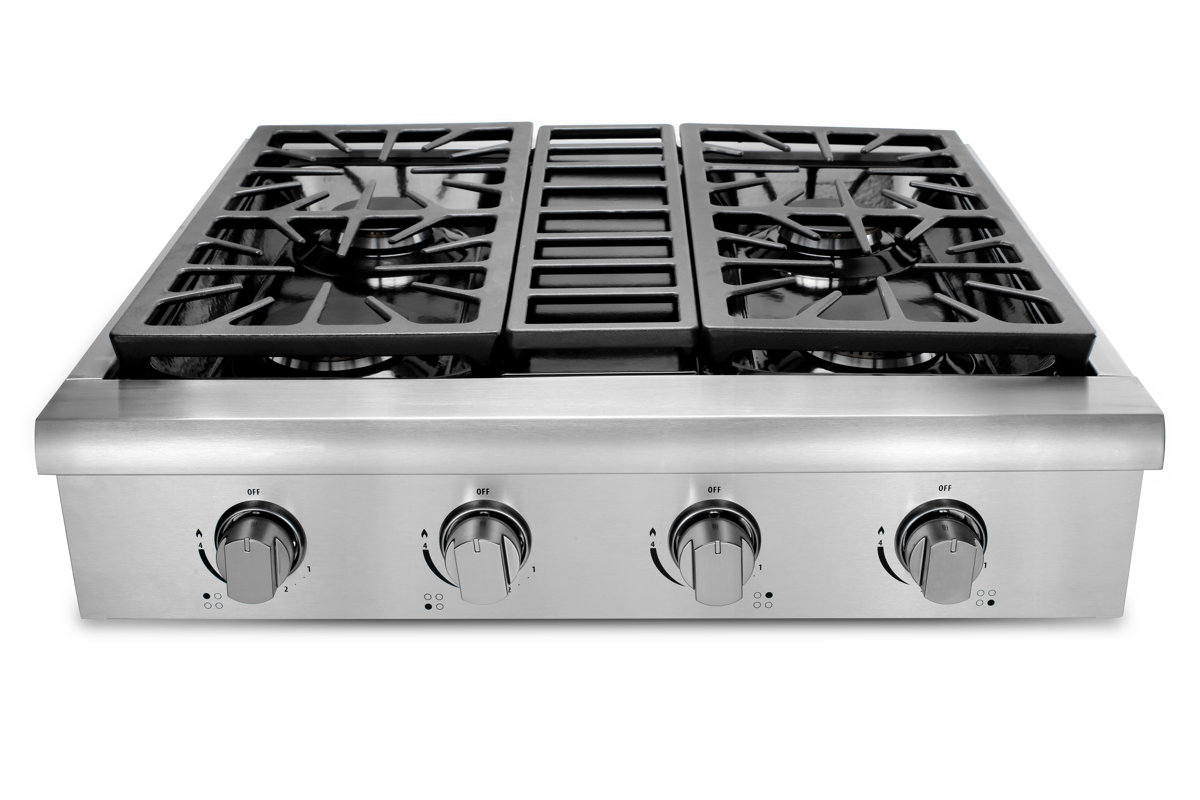 ThorKitchen Professional 30" Gas Cooktop with 4 Burners & Reviews Wayfair